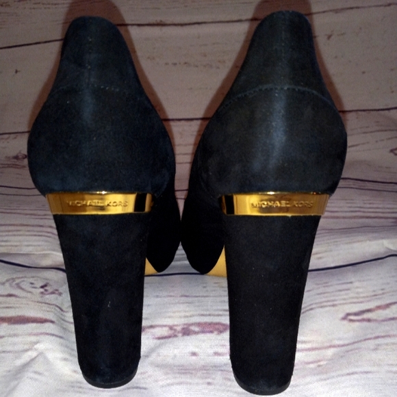 Michael Michael Kors Black Chunky Platform Heels - Picture 3 of 7